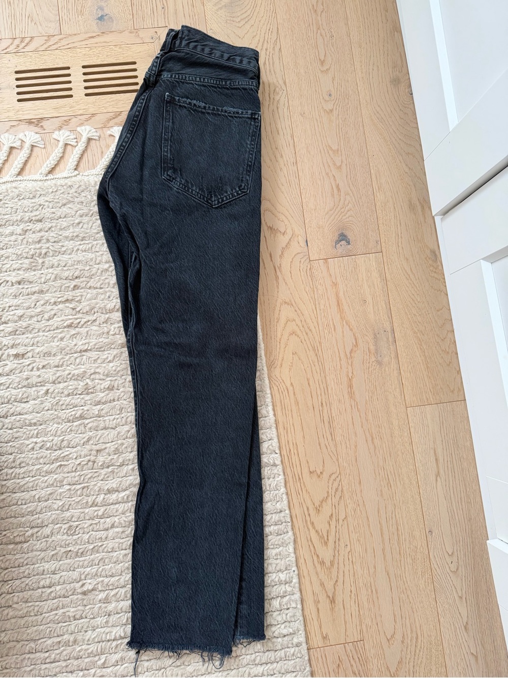 AGOLDE Jamie Mid-Rise Black Jeans